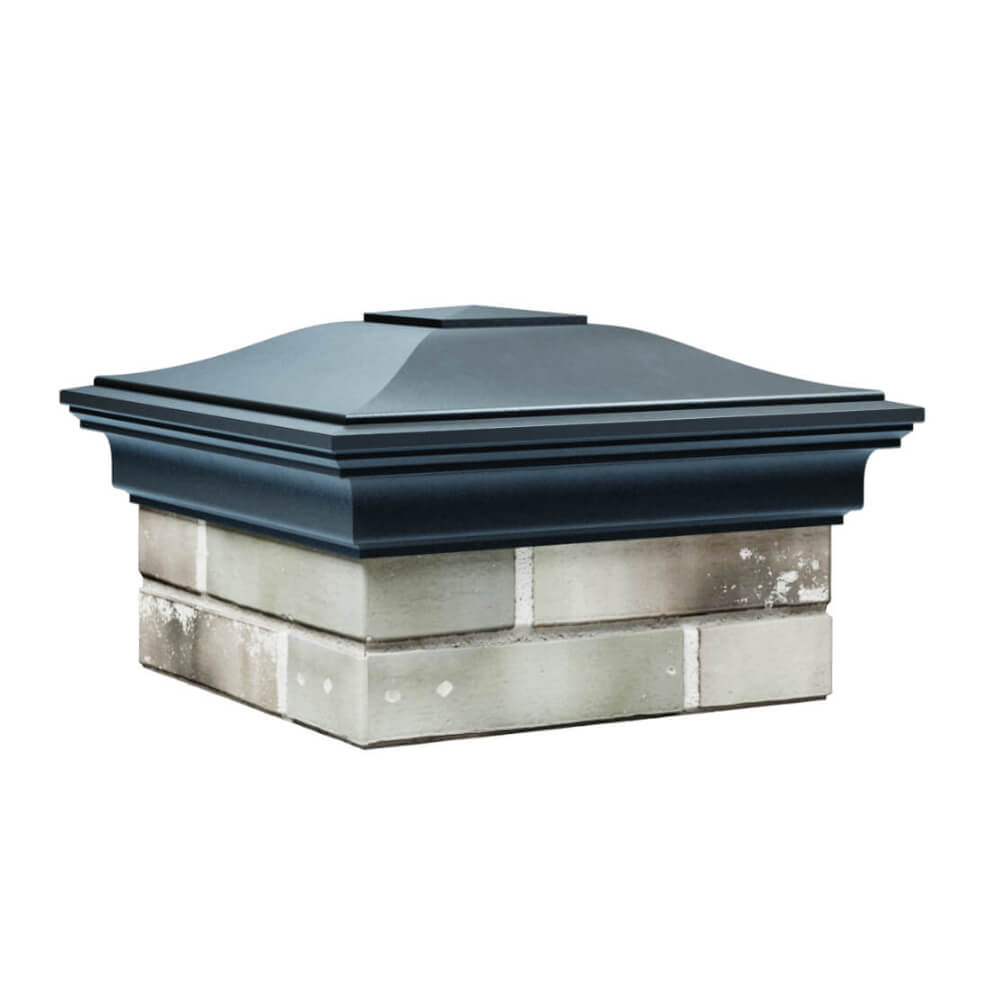 Колпак Zking Монблан Серый на столб 1.5х1.5 еврокирпича 0.7НФ (355х355мм) в Истре фото