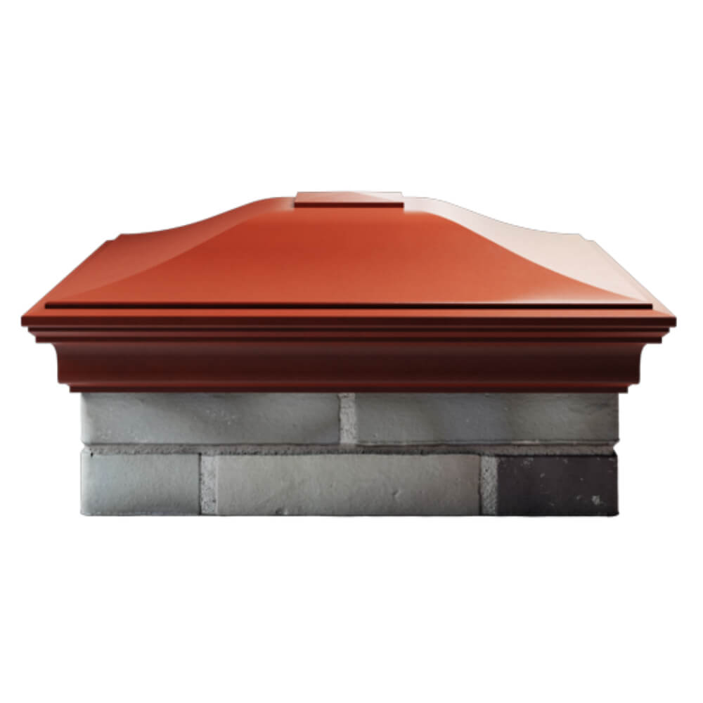 Колпак Zking Монблан Красный на столб 2х2 кирпича (515х515мм) в Истре фото