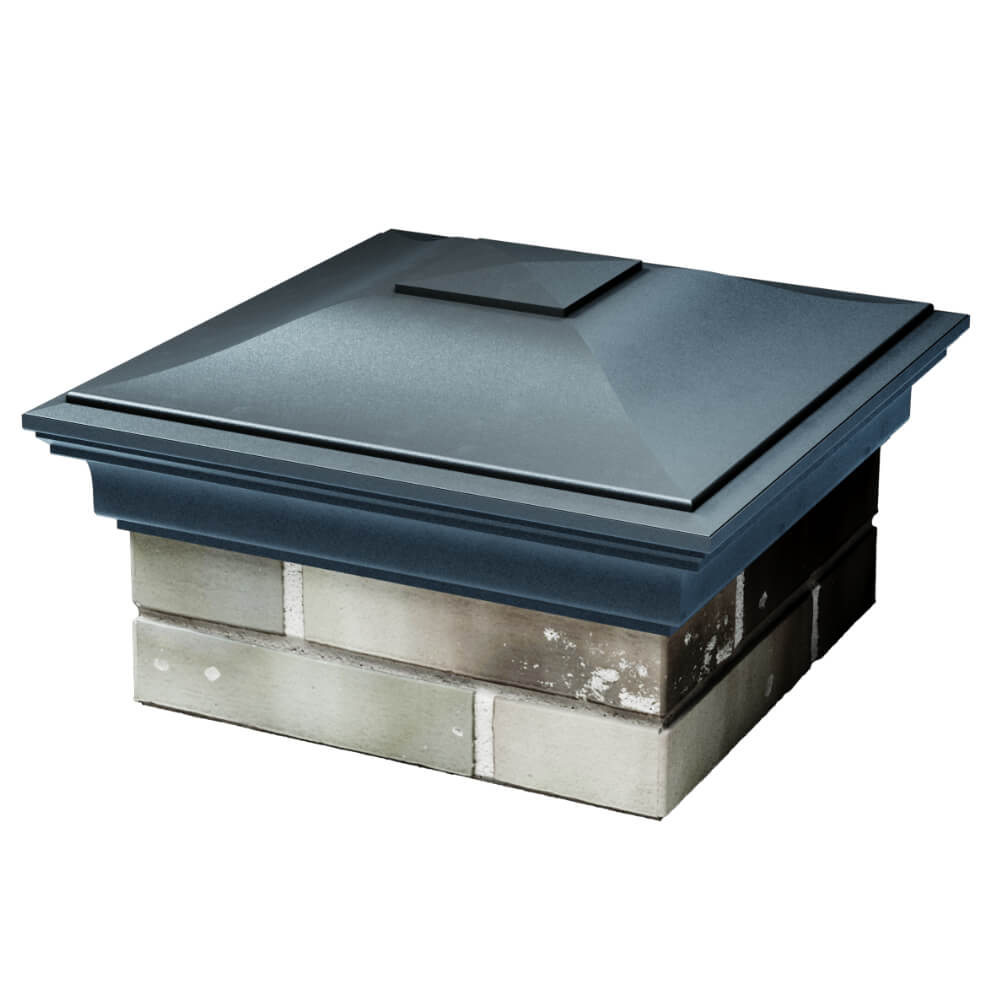 Колпак Zking Монблан Серый на столб 1.5х1.5 кирпича (385х385мм) в Истре фото