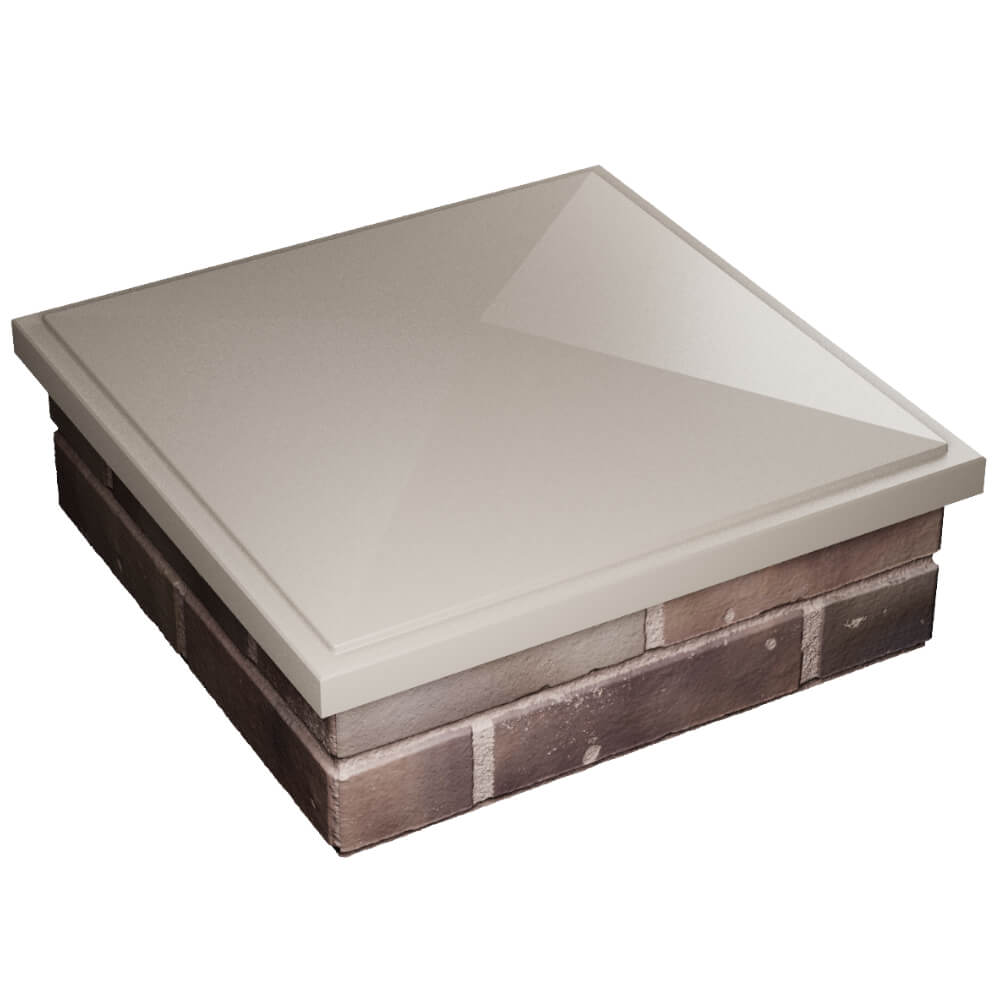 Колпак Zking БонаМоно Бежевый на столб 2х2 кирпича (515х515, 530х530мм) в Истре фото