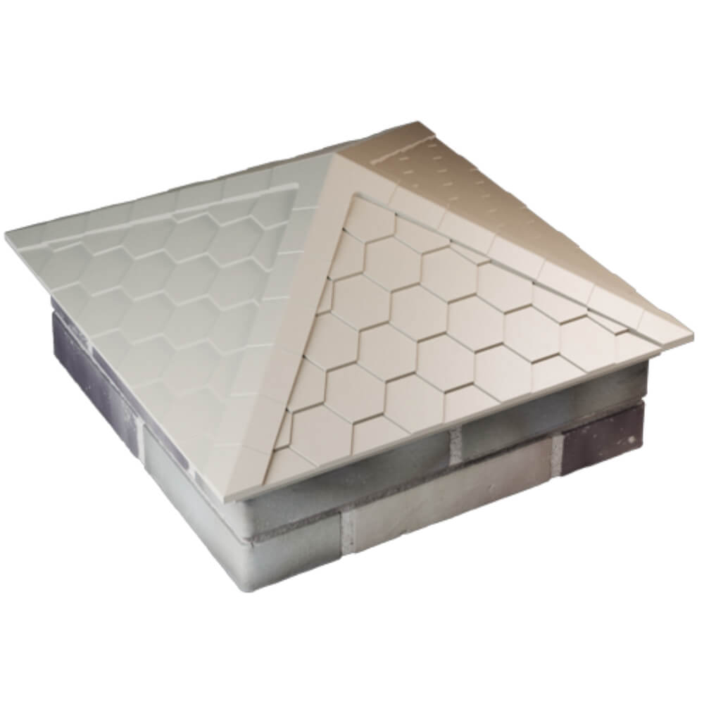 Колпак Zking Эверест Бежевый на столб 2х2 кирпича (535х535мм) Истра фото