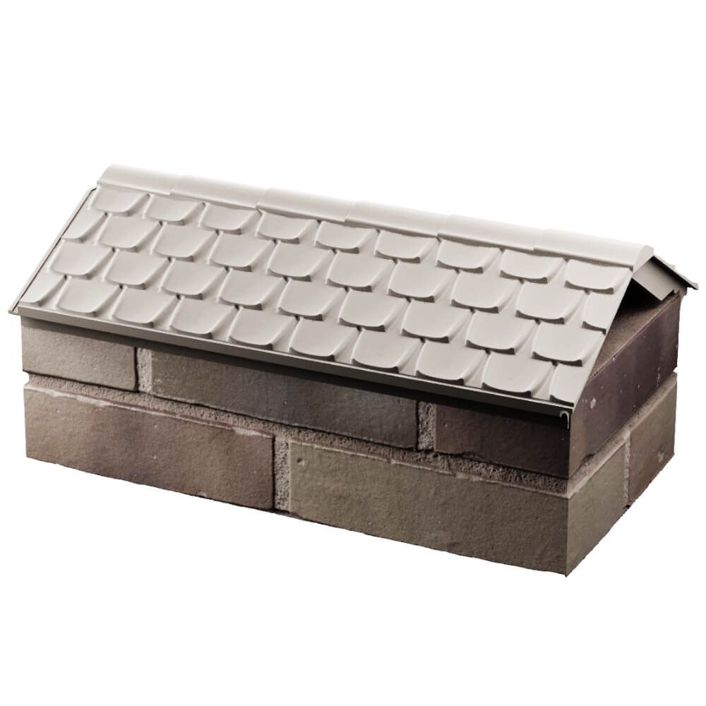 Парапет Zking Эльбрус Бежевый с посадкой на 1 кирпич (255мм) в Истре фото