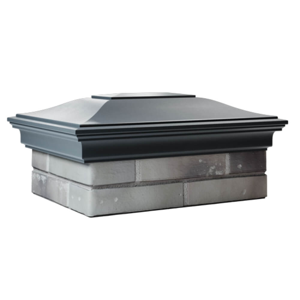 Колпак Zking Монблан Серый на столб 2х1.5 кирпича (515х385мм) в Истре фото