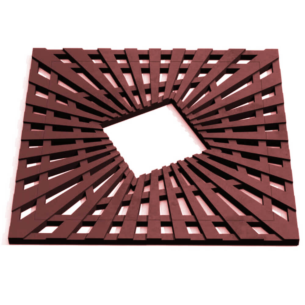 Приствольная решетка для дерева ZKING ATMOSPHERE 1.2х1.2м Коричневая Истра фото