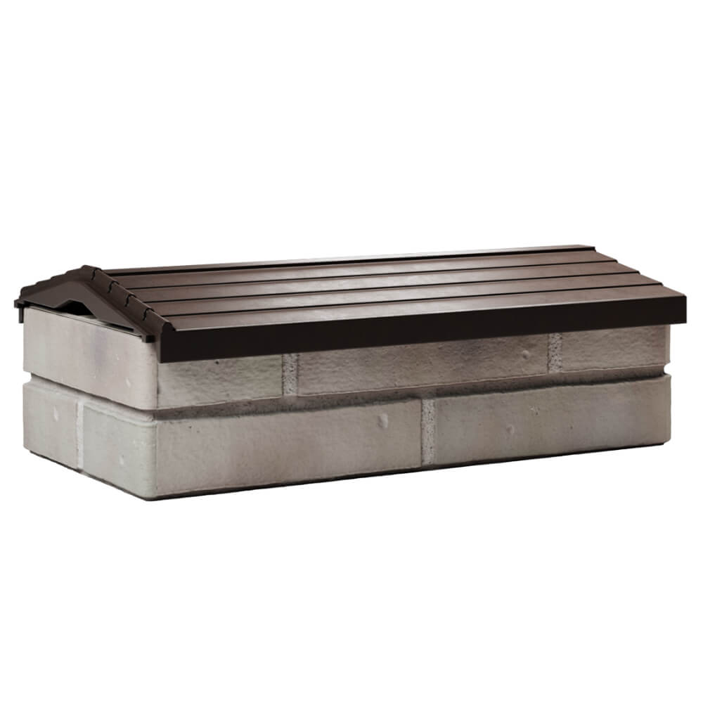 Парапет Zking Бона ХайТек Коричневый с посадкой на 1 кирпич (200/225/255мм) Истра фото