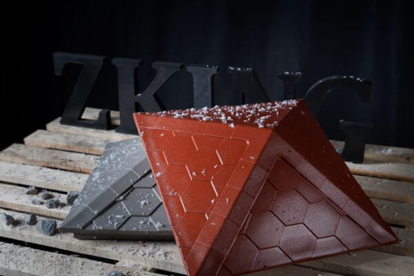 Колпак Zking Эверест Красный на столб 1.5х1.5 кирпича (390х390мм) в Истре фото