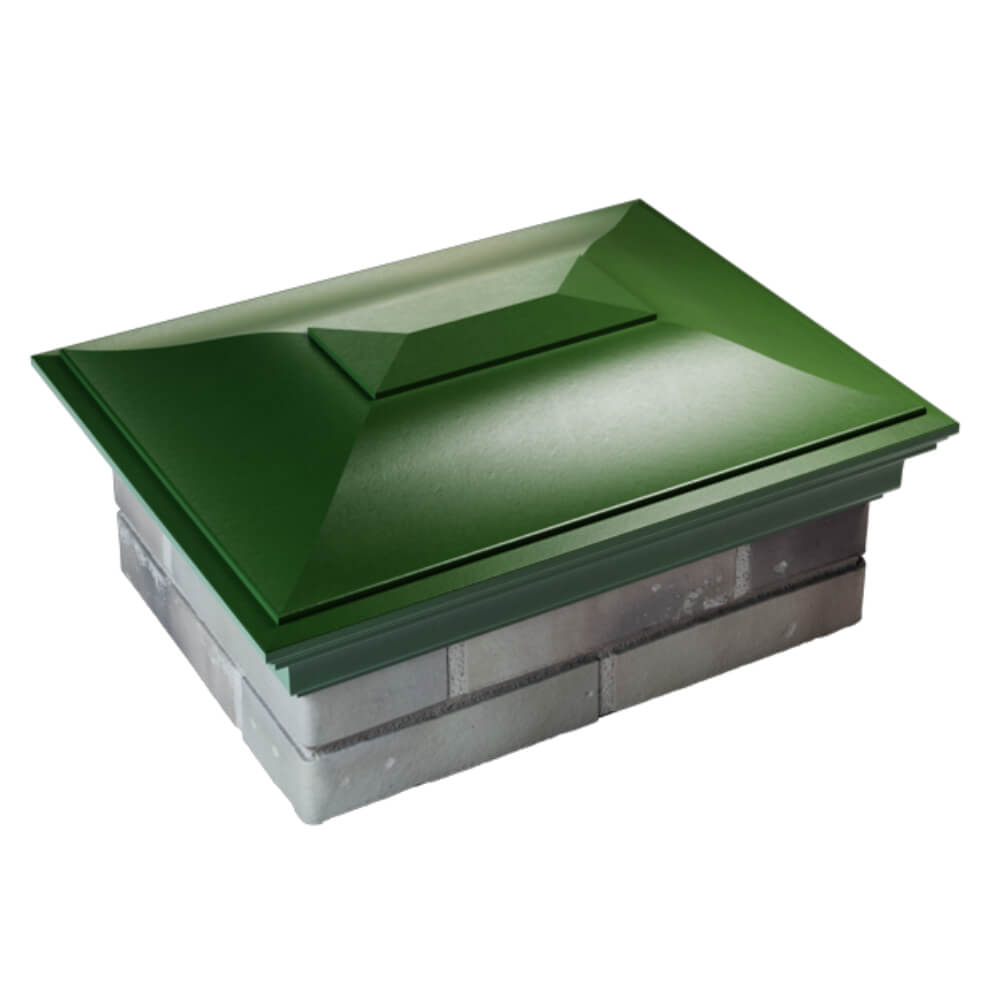 Колпак Zking Монблан Зеленый на столб 2х1.5 кирпича (515х385мм) Истра фото