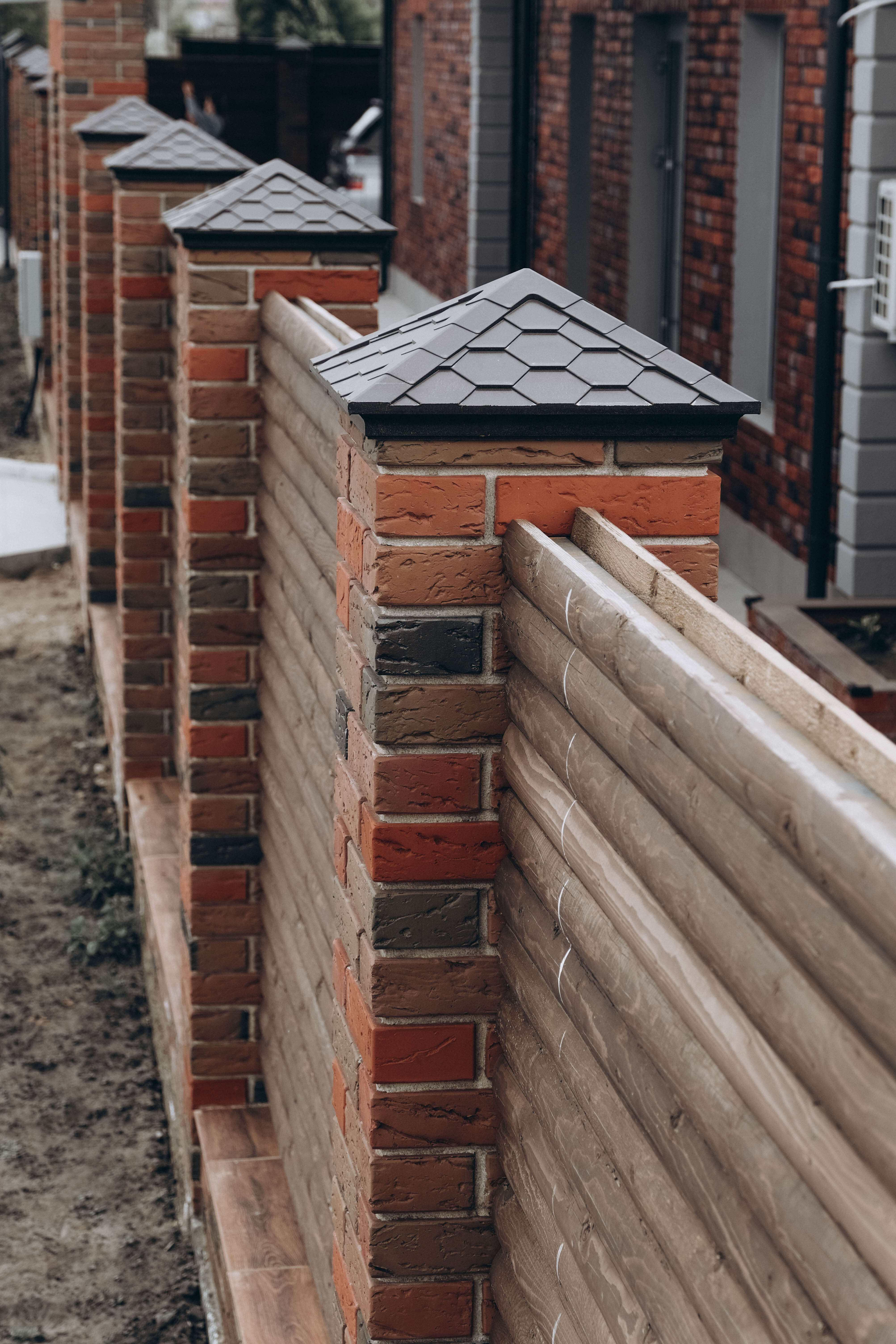 Колпак Zking Эверест Коричневый на столб 1.5х1.5 кирпича (390х390мм) в Истре фото