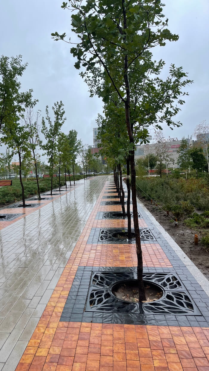 Приствольная решетка для дерева ZKING CRUST 1.2х1.2м Черная в Истре фото