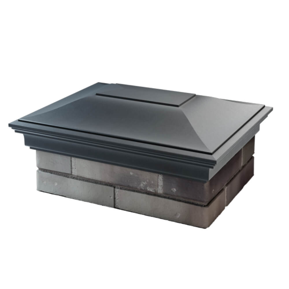 Колпак Zking Монблан Серый на столб 2х1.5 кирпича (515х385мм) в Истре фото