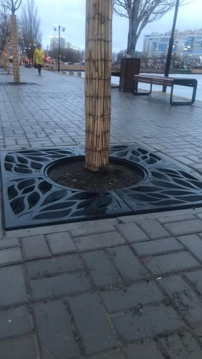 Приствольная решетка для дерева ZKING CRUST 1.2х1.2м Черная в Истре фото