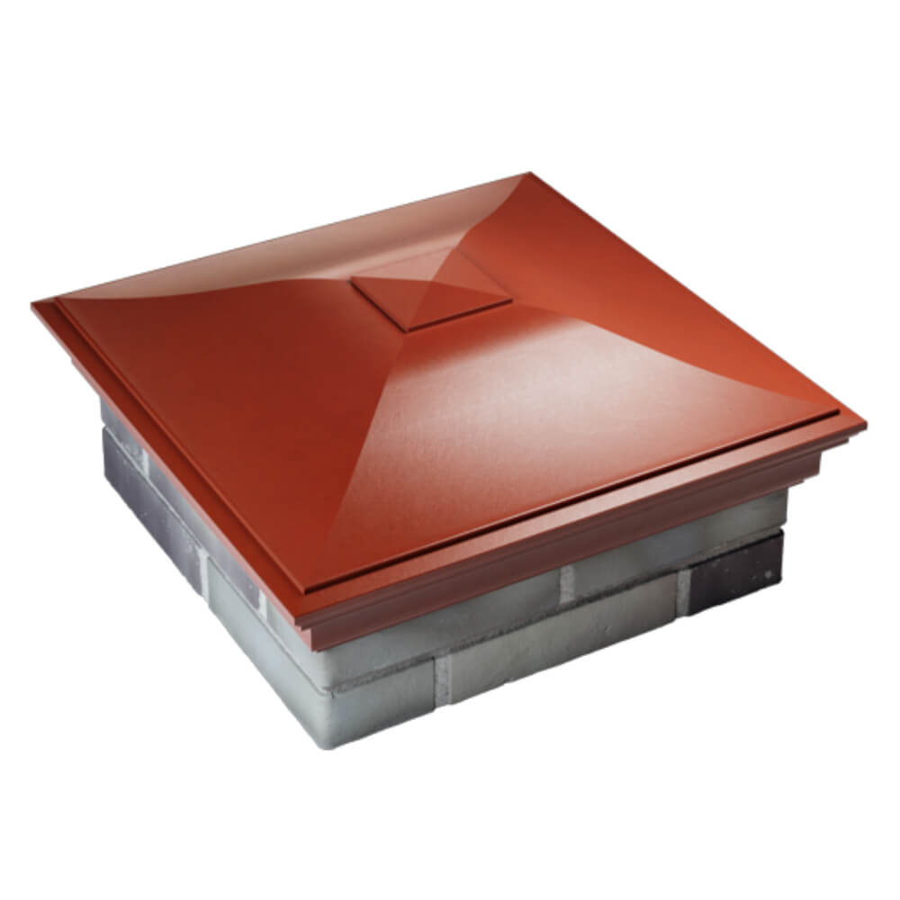 Колпак Zking Монблан Красный на столб 2х2 кирпича (515х515мм) Истра фото