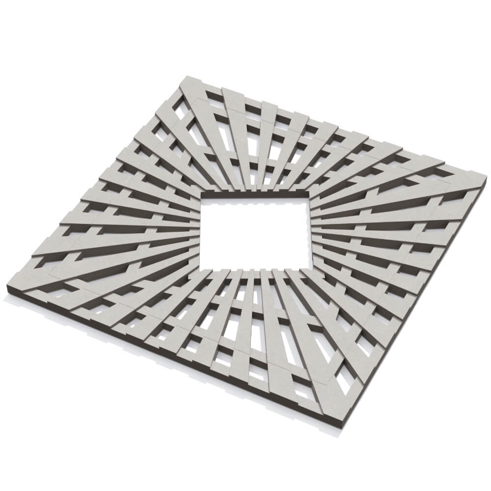 Приствольная решетка для дерева ZKING ATMOSPHERE 1.2х1.2м Бежевая в Истре фото