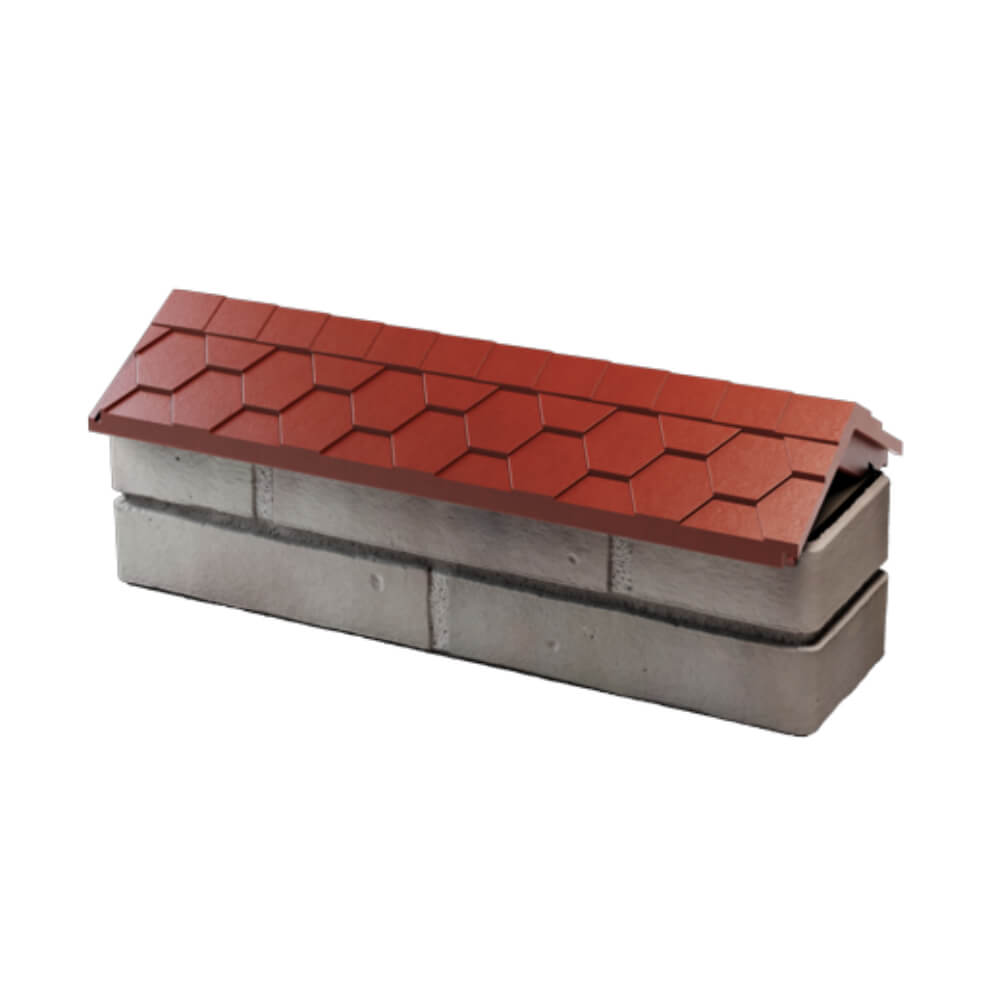 Парапет Zking Эверест Красный с посадкой на 0.5 кирпича (130мм) в Истре фото