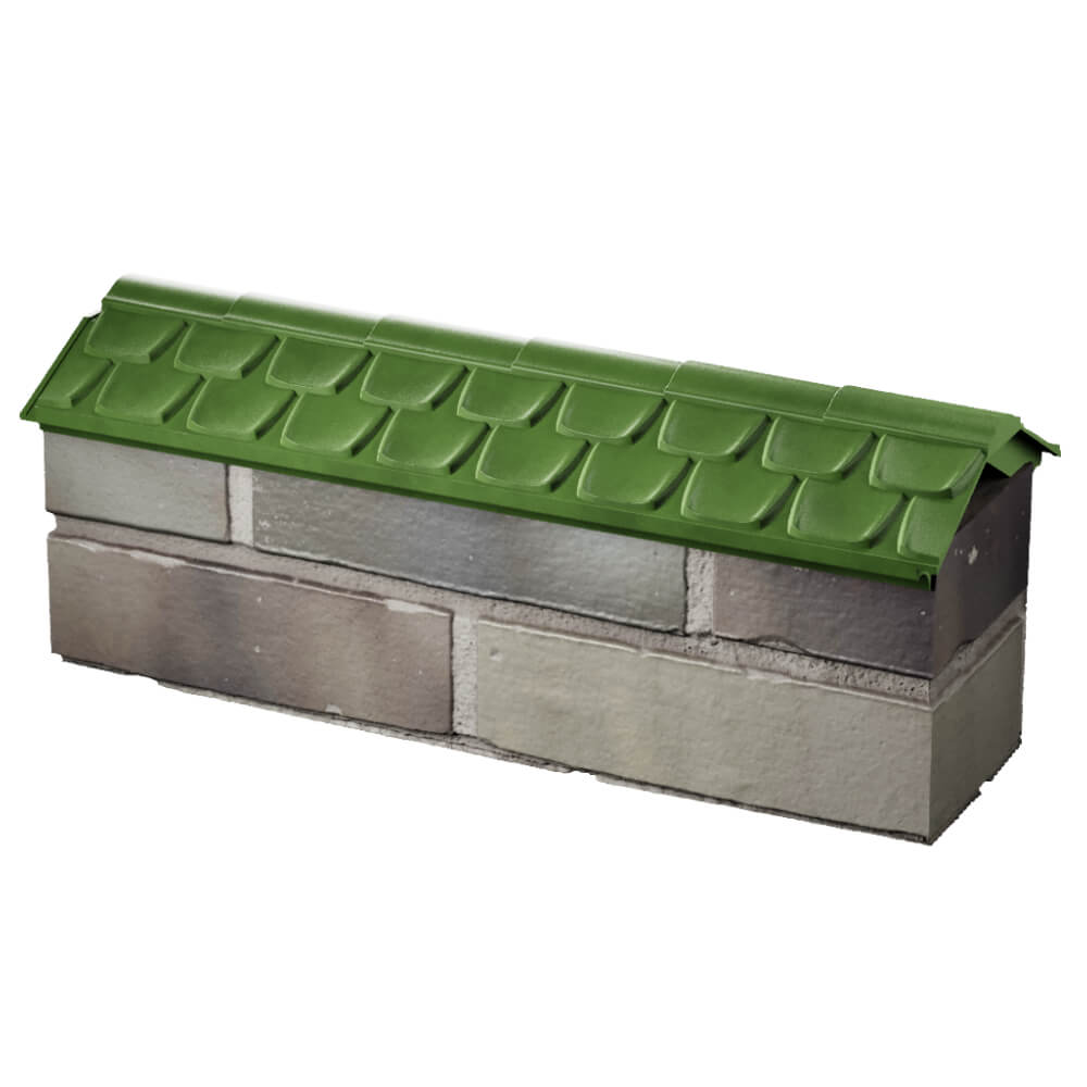 Парапет Zking Эльбрус Зеленый с посадкой на 0.5 кирпича (130мм) в Истре фото