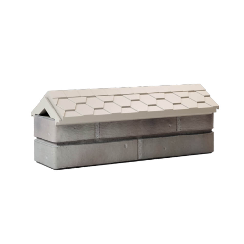 Парапет Zking Эверест Бежевый с посадкой на 0.5 кирпича (130мм) Истра фото