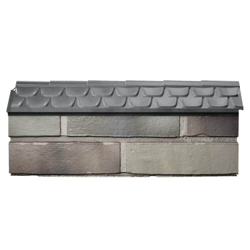 Парапет Zking Эльбрус Серый с посадкой на 0.5 кирпича (130мм) в Истре фото