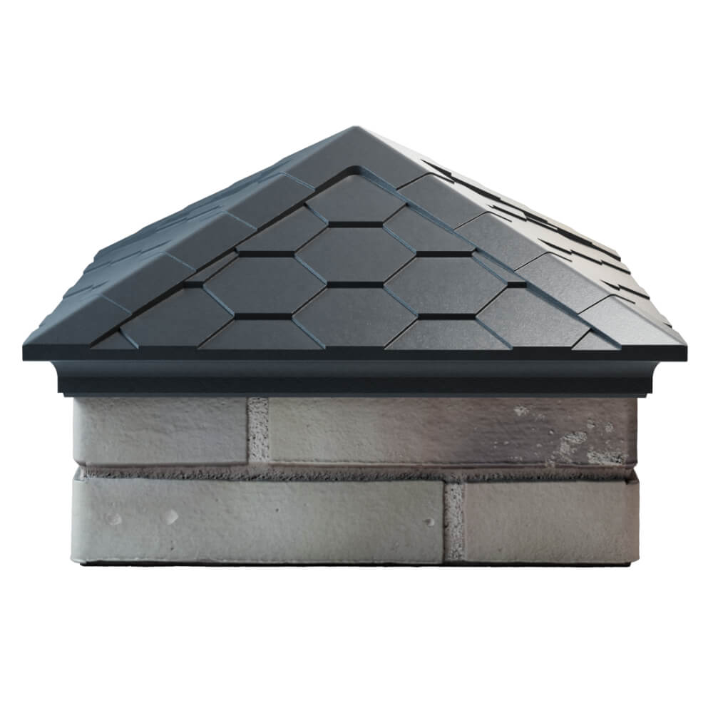 Колпак Zking Эверест Серый на столб 1.5х1.5 кирпича (390х390мм) Истра фото