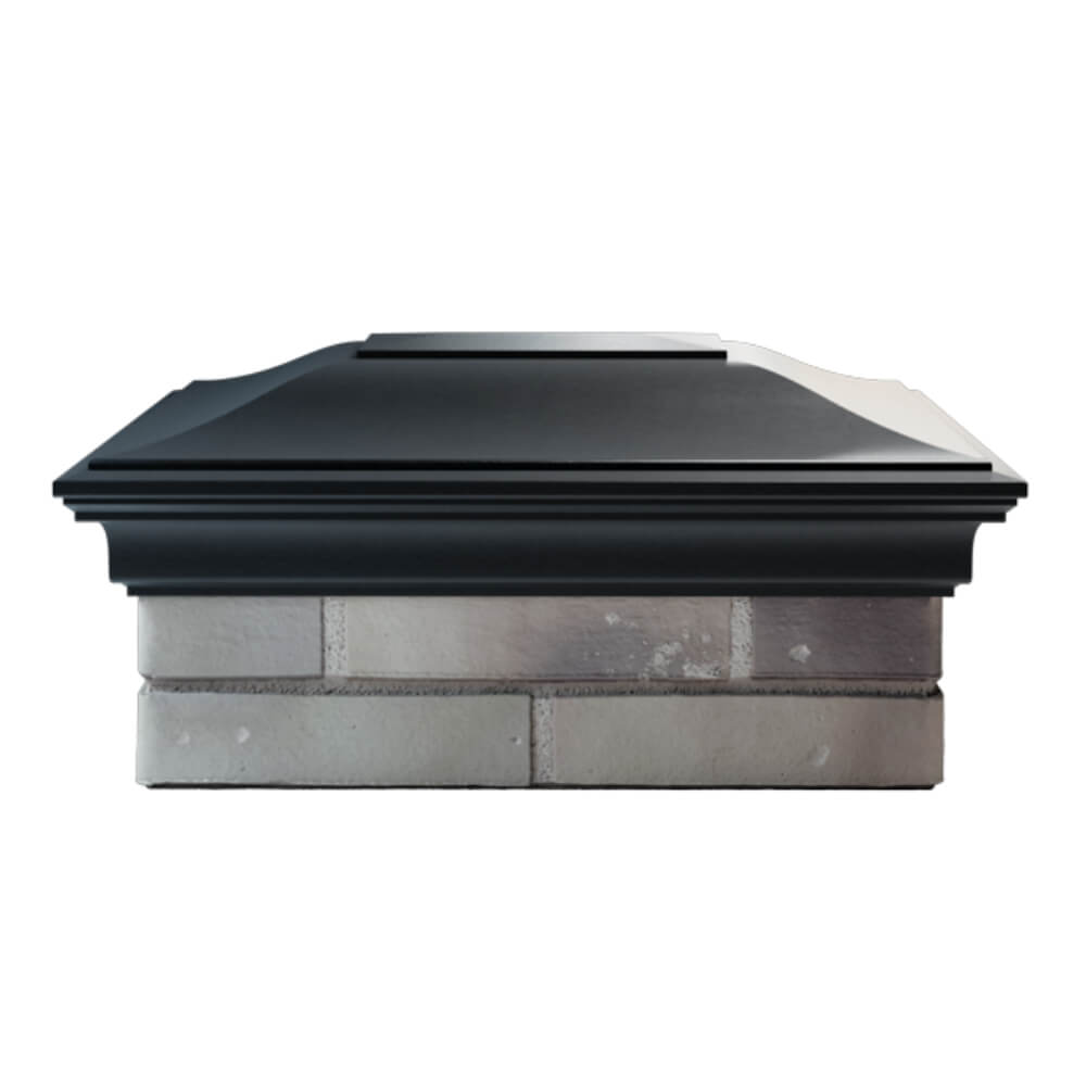 Колпак Zking Монблан Черный на столб 2х1.5 кирпича (515х385мм) в Истре фото