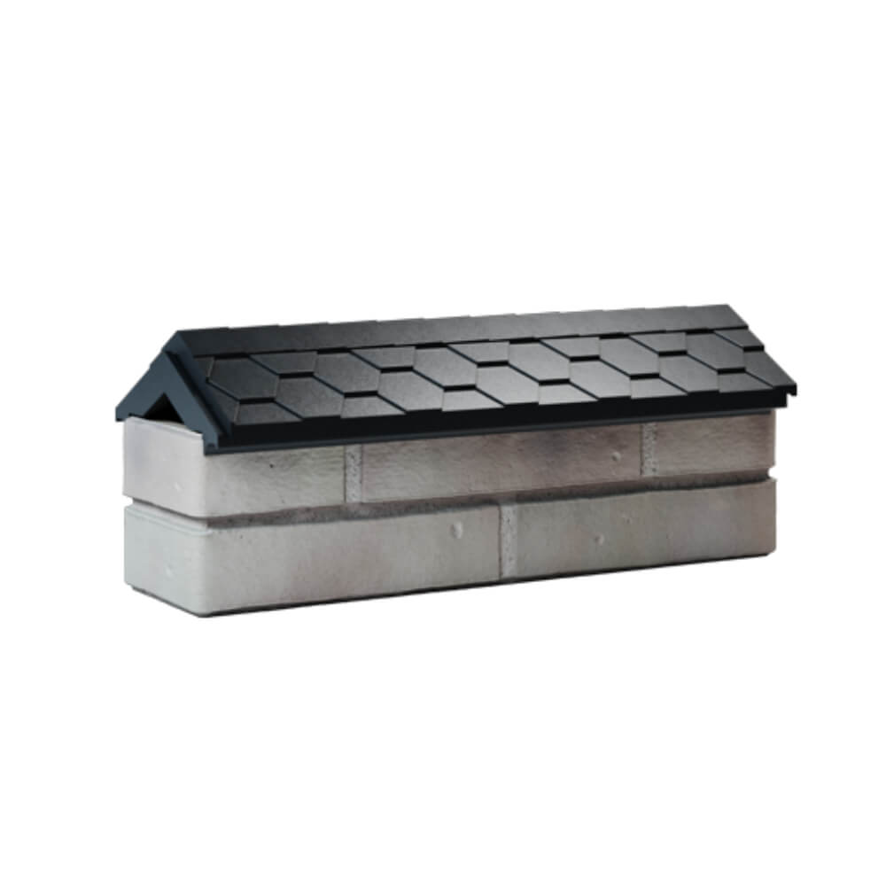 Парапет Zking Эверест Черный с посадкой на 0.5 кирпича (130мм) Истра фото