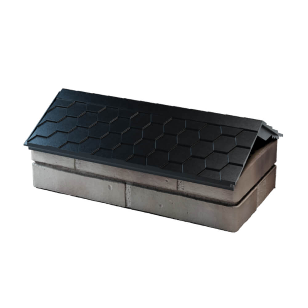 Парапет Zking Эверест Черный с посадкой на 1 кирпич (200/225/255мм) в Истре фото