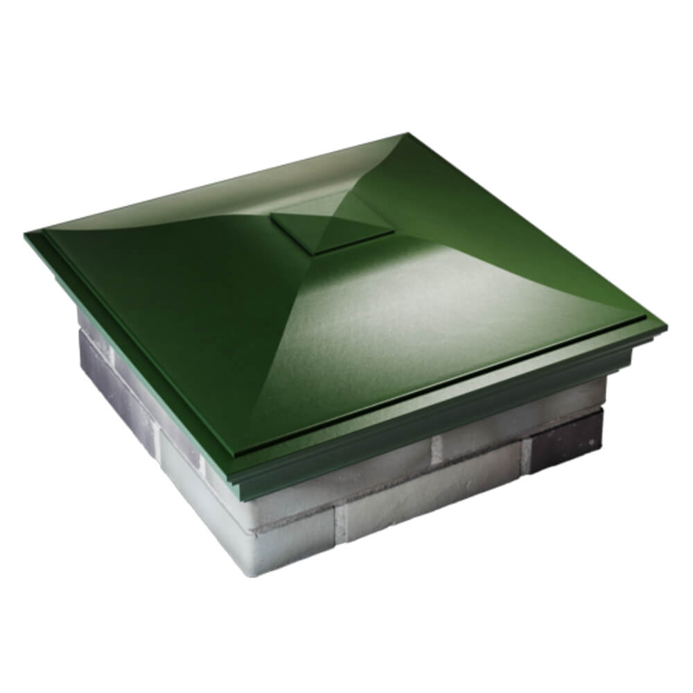 Колпак Zking Монблан Зеленый на столб 2х2 кирпича (515х515мм) Истра фото