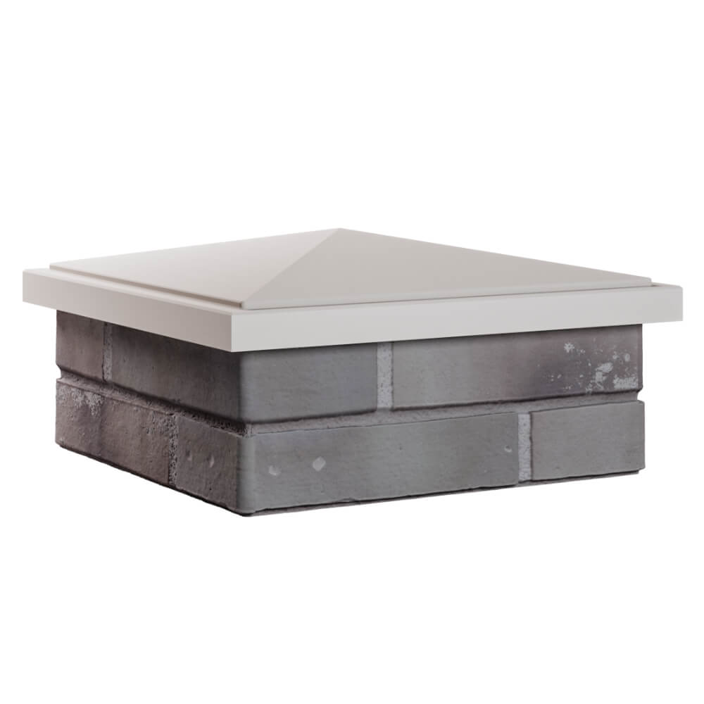 Колпак Zking БонаМоно Бежевый на столб 1.5х1.5 кирпича (385х385, 400х400мм) в Истре фото