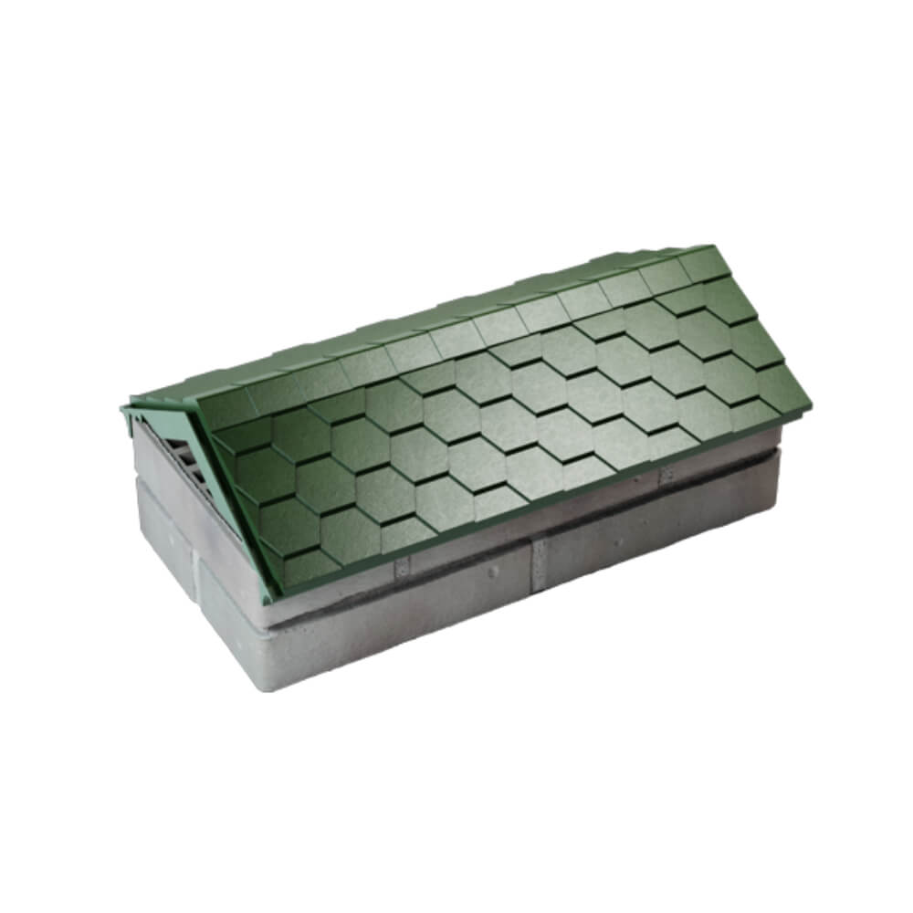 Парапет Zking Эверест Зеленый с посадкой на 1 кирпич (200/225/255мм) в Истре фото