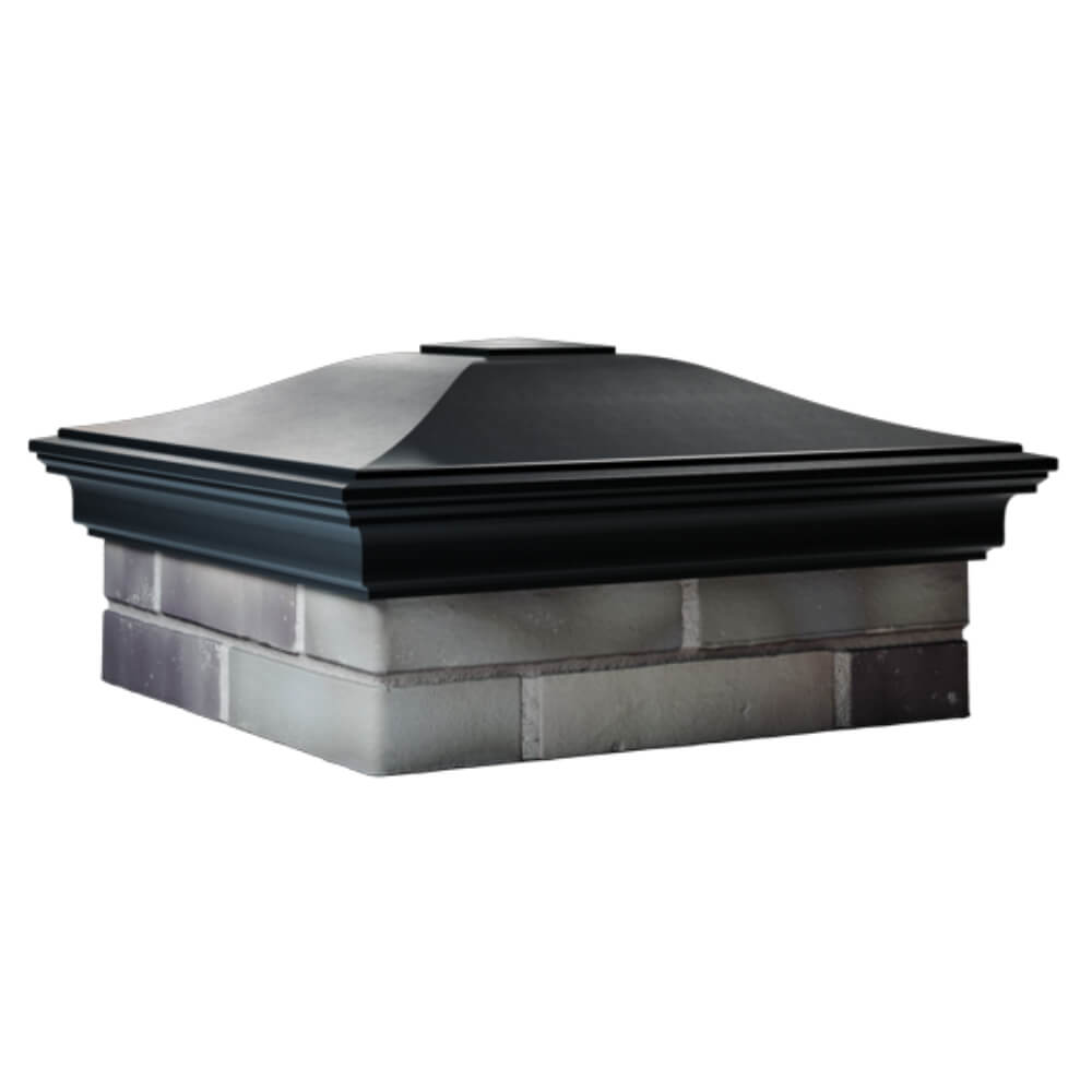 Колпак Zking Монблан Черный на столб 2х2 кирпича (515х515мм) в Истре фото