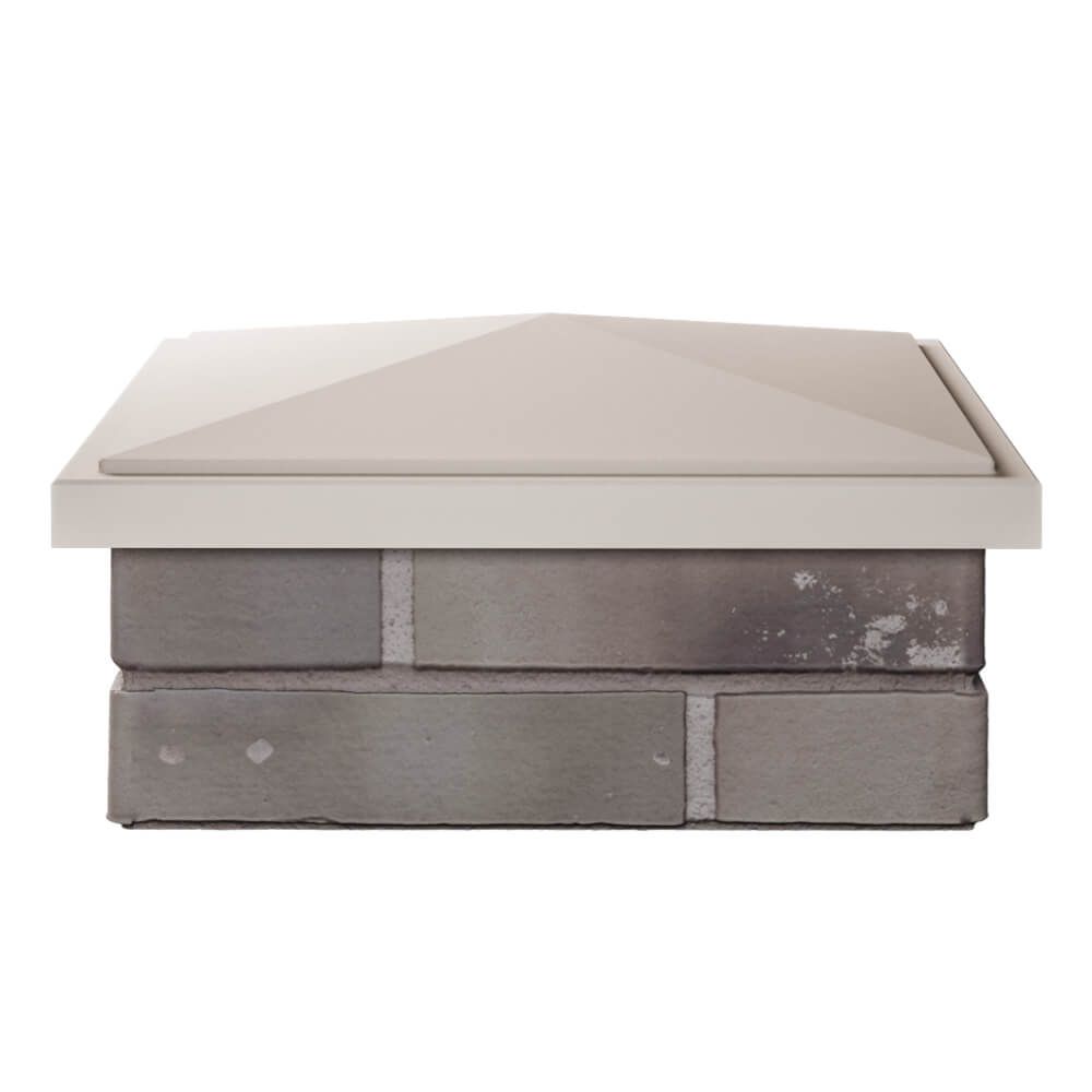 Колпак Zking БонаМоно Бежевый на столб 1.5х1.5 кирпича (385х385, 400х400мм) Истра фото