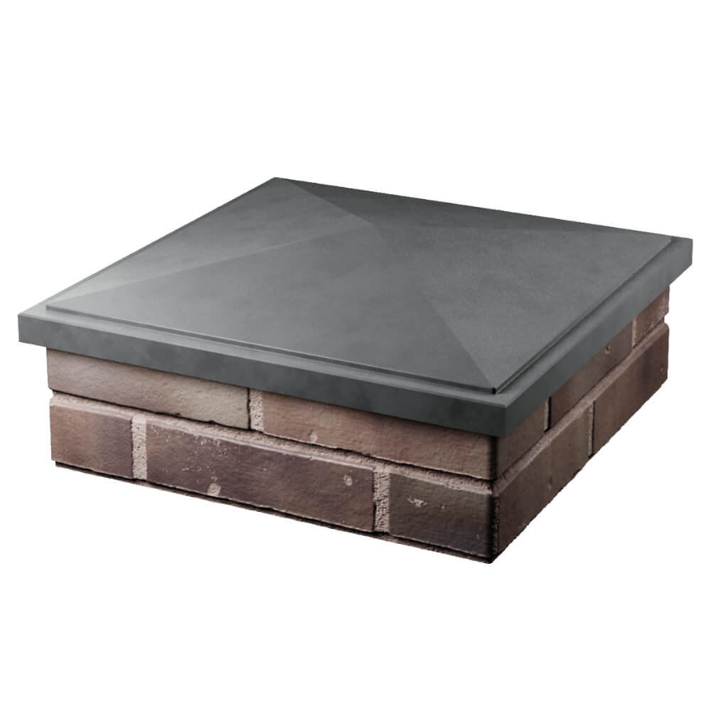 Колпак Zking БонаМоно Серый на столб 2х2 кирпича (515х515, 530х530мм) в Истре фото