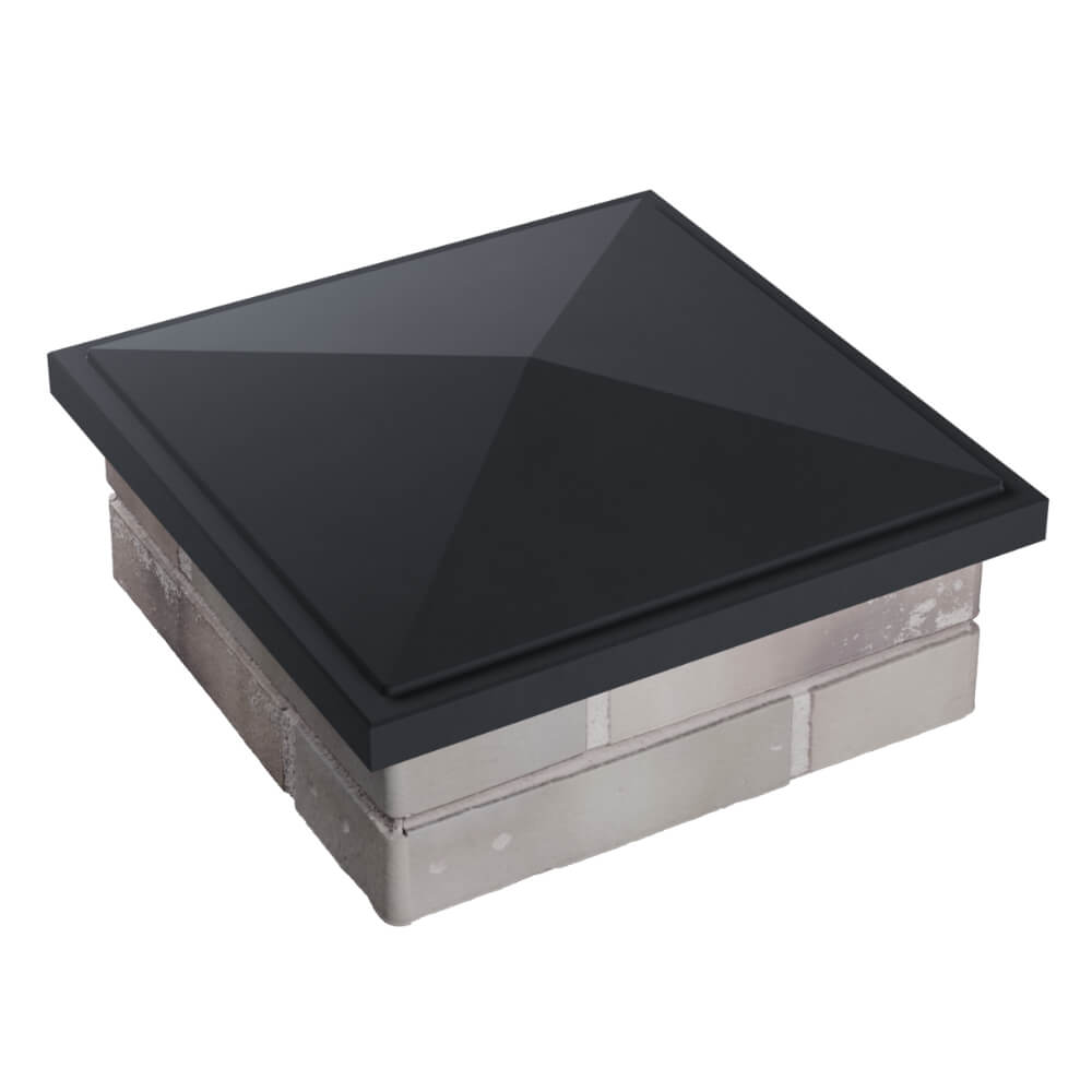 Колпак Zking БонаМоно Серый на столб 1.5х1.5 кирпича (385х385, 400х400мм) в Истре фото