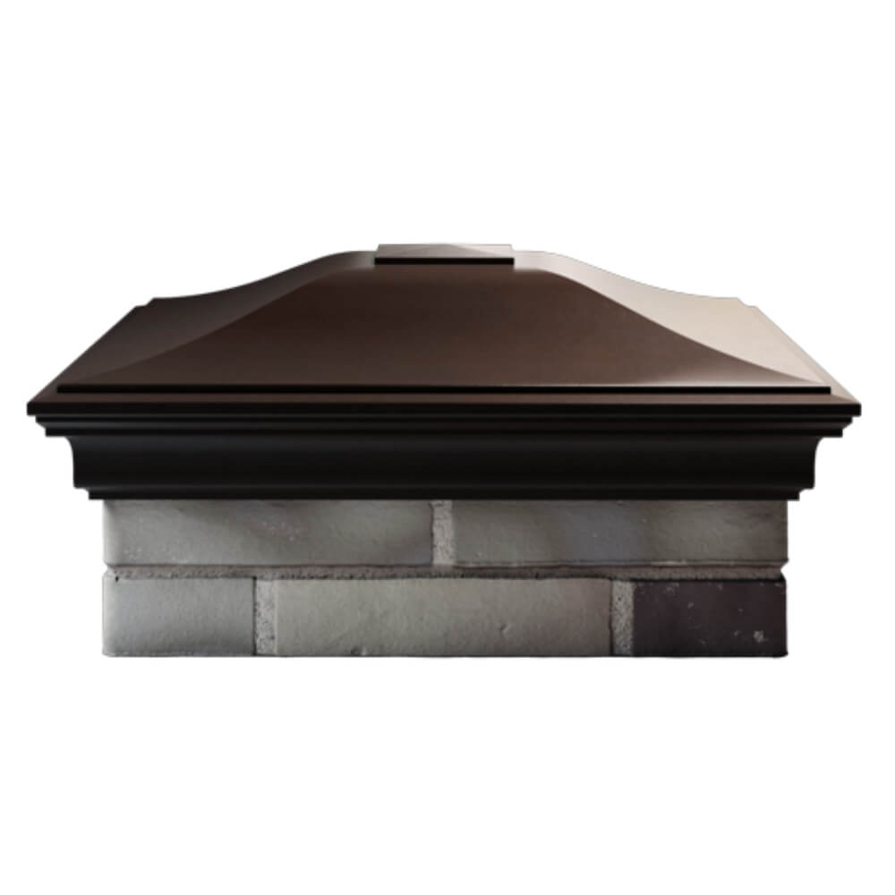 Колпак Zking Монблан Коричневый на столб 2х2 кирпича (515х515мм) в Истре фото