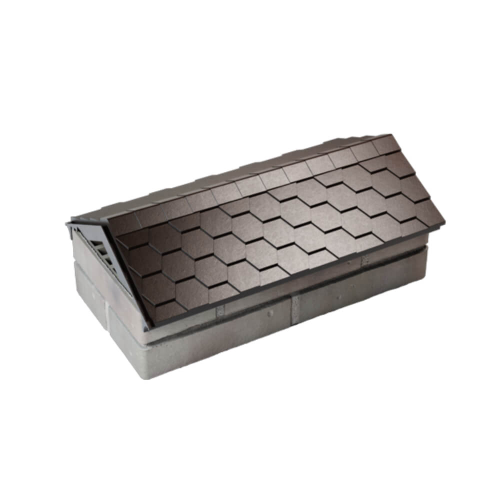 Парапет Zking Эверест Коричневый с посадкой на 1 кирпич (200/225/255мм) в Истре фото