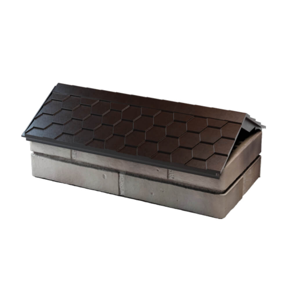 Парапет Zking Эверест Коричневый с посадкой на 1 кирпич (200/225/255мм) в Истре фото