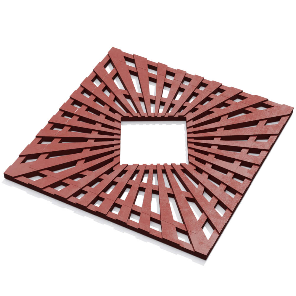 Приствольная решетка для дерева ZKING ATMOSPHERE 1.2х1.2м Красная в Истре фото