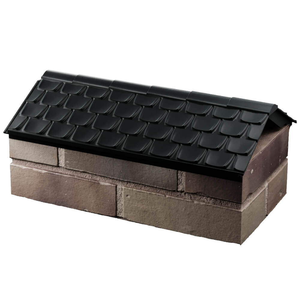 Парапет Zking Эльбрус Черный с посадкой на 1 кирпич (255мм) в Истре фото