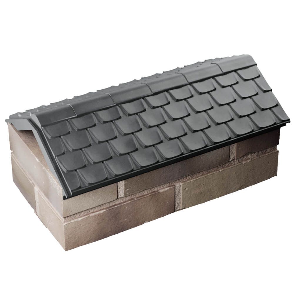 Парапет Zking Эльбрус Серый с посадкой на 1 кирпич (255мм) в Истре фото