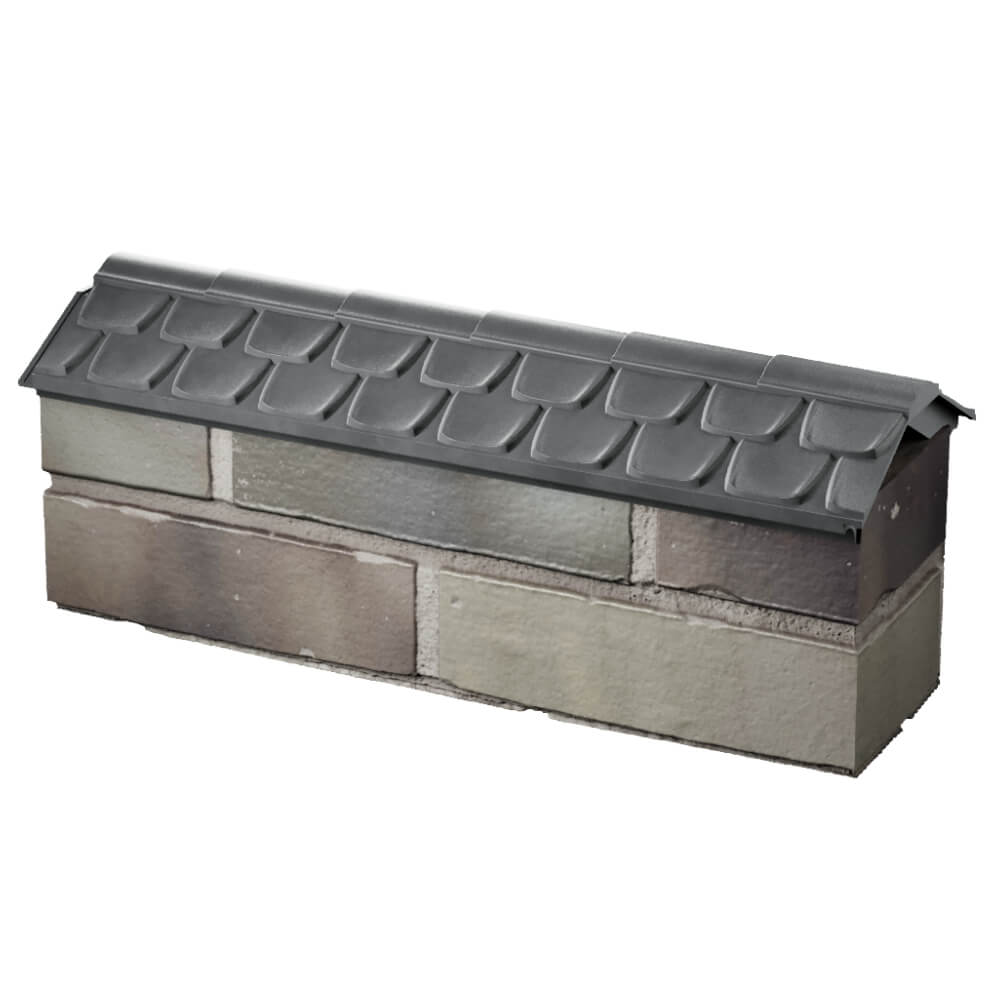 Парапет Zking Эльбрус Серый с посадкой на 0.5 кирпича (130мм) в Истре фото