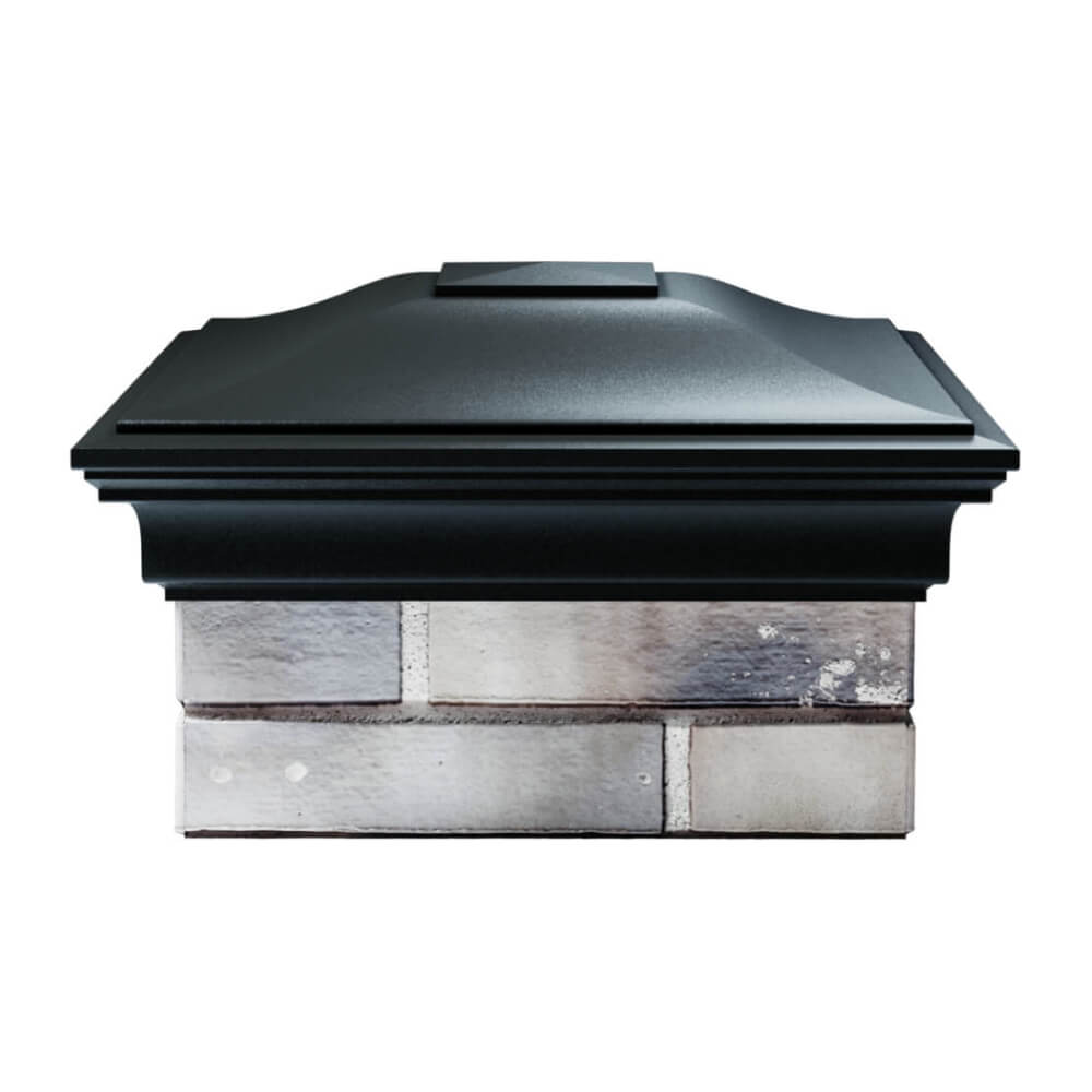 Колпак Zking Монблан Черный на столб 1.5х1.5 еврокирпича 0.7НФ (355х355мм) Истра фото