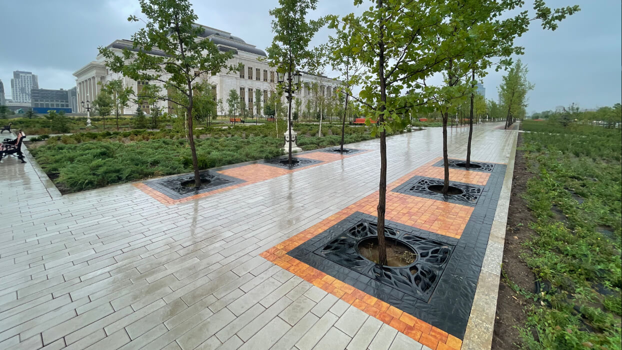 Приствольная решетка для дерева ZKING CRUST 1.2х1.2м Черная в Истре фото