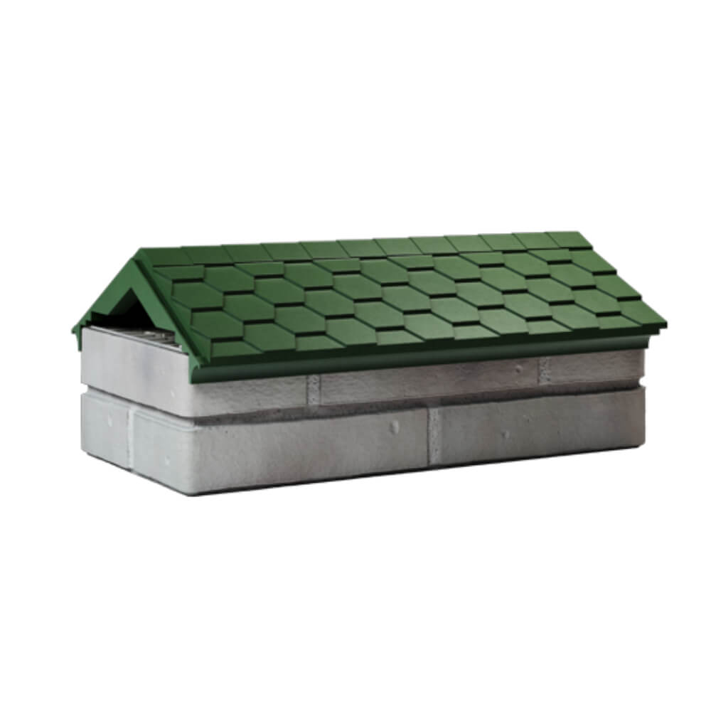 Парапет Zking Эверест Зеленый с посадкой на 1 кирпич (200/225/255мм) Истра фото