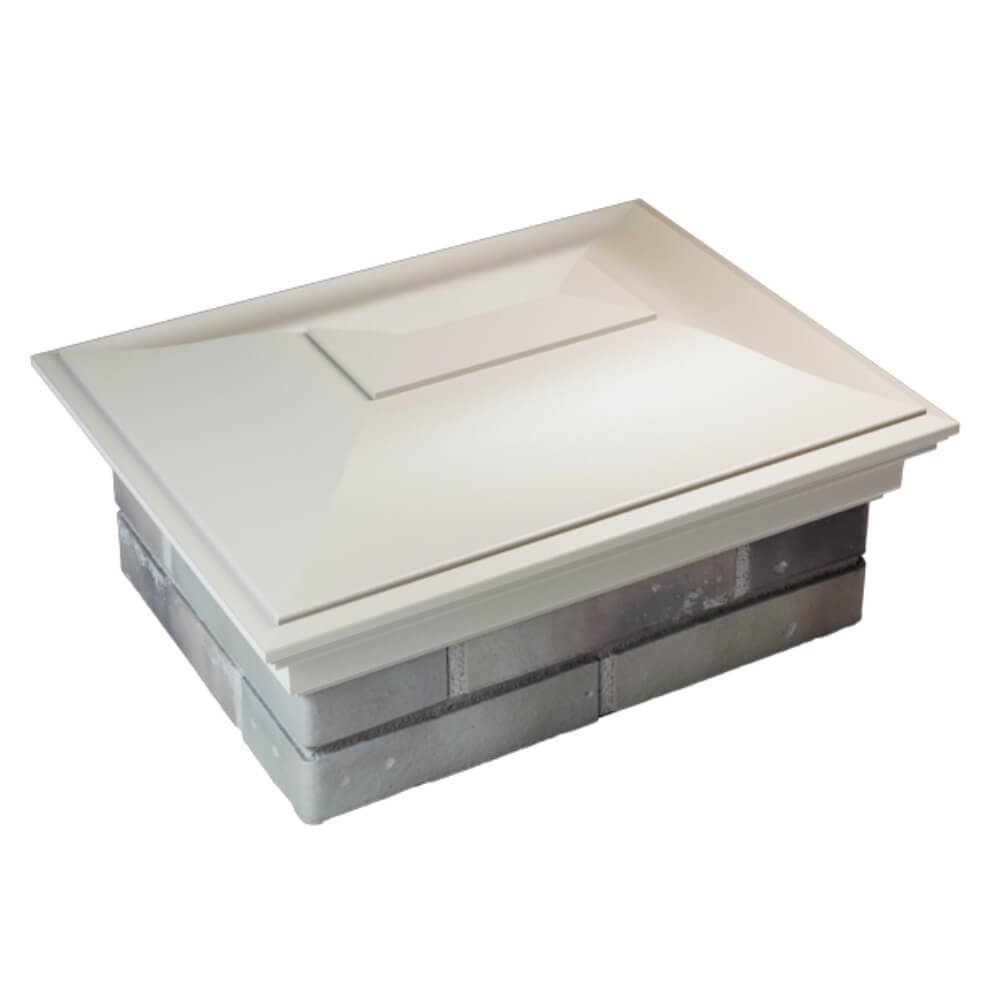 Колпак Zking Монблан Бежевый на столб 2х1.5 кирпича (515х385мм) Истра фото