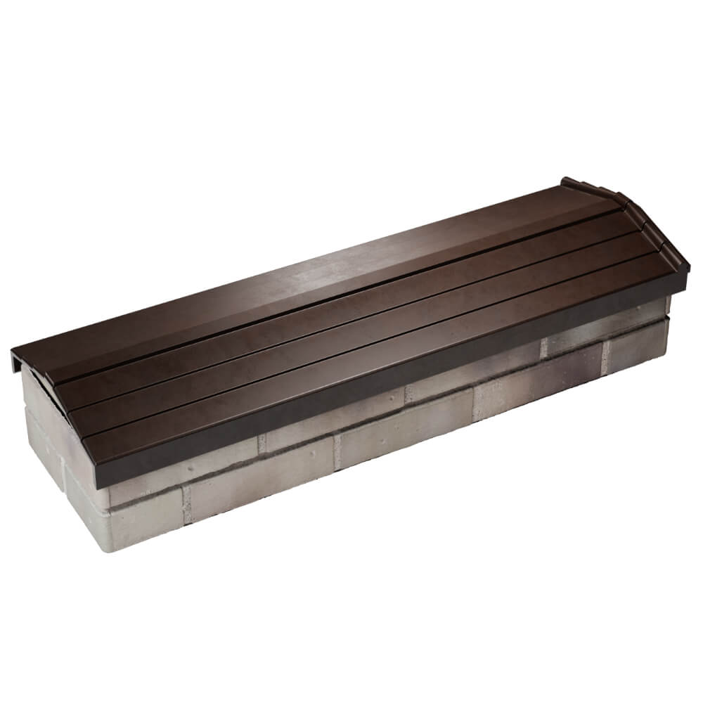 Парапет Zking Бона ХайТек Коричневый посадка на 0.5 кирпича (130мм) в Истре фото