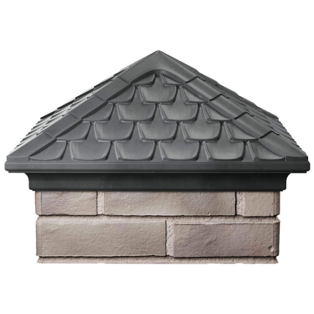Колпак Zking Эльбрус Серый на столб 1.5х1.5 кирпича (385х385мм) Истра фото
