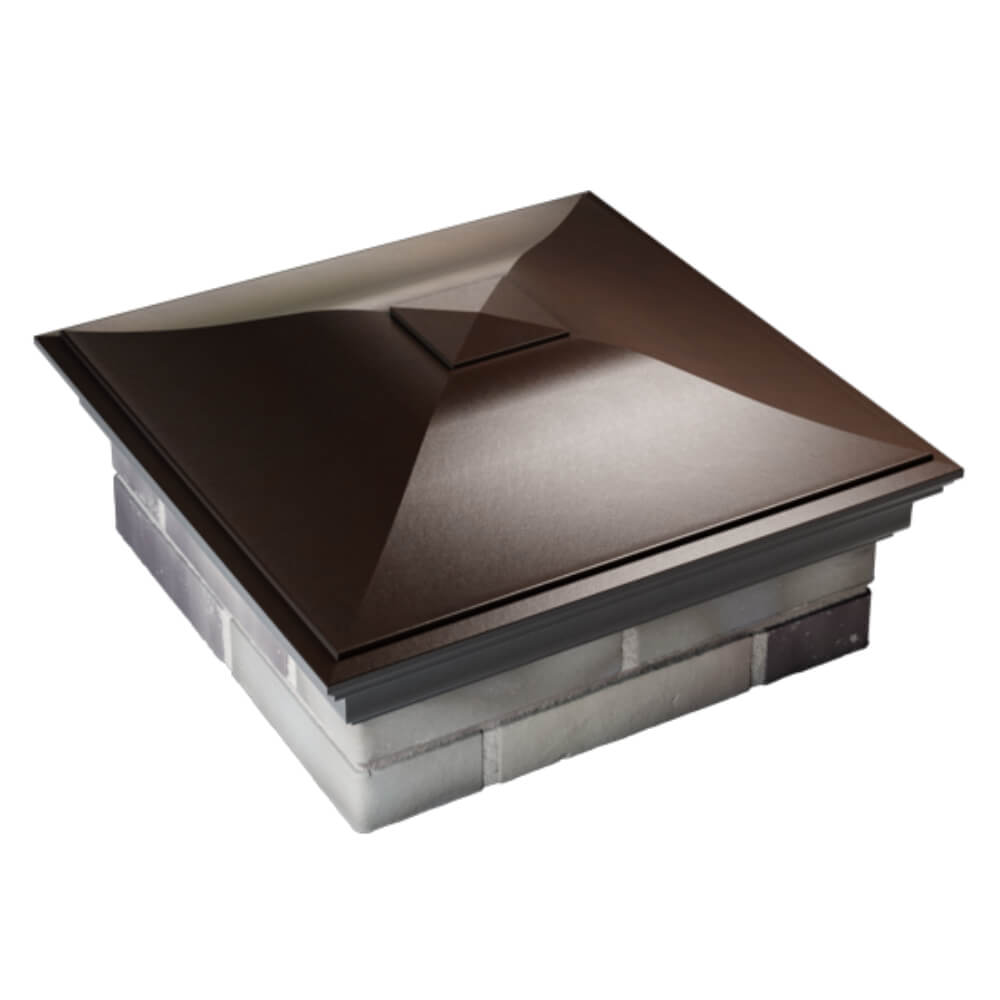 Колпак Zking Монблан Коричневый на столб 2х2 кирпича (515х515мм) Истра фото