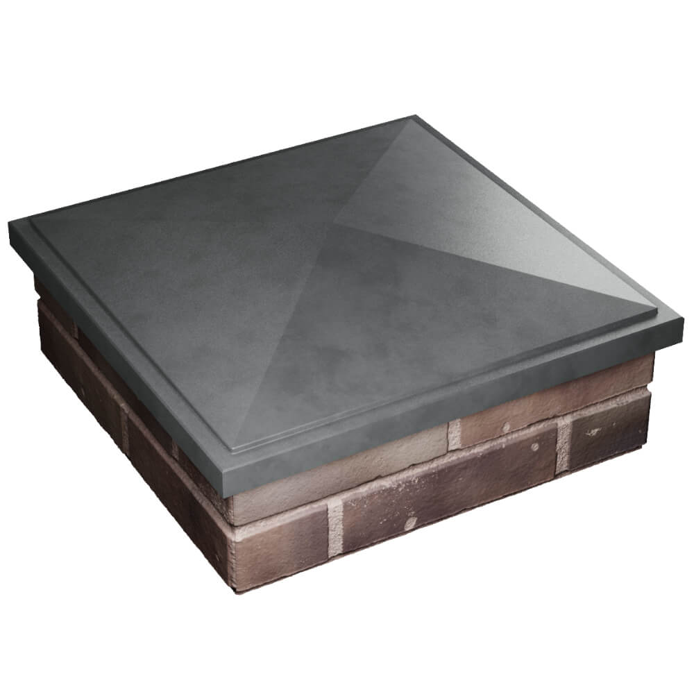 Колпак Zking БонаМоно Серый на столб 2х2 кирпича (515х515, 530х530мм) в Истре фото