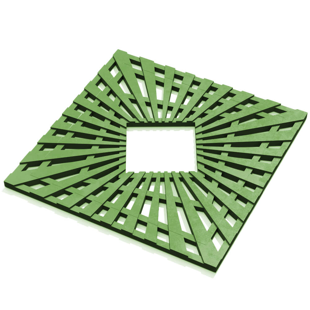 Приствольная решетка для дерева ZKING ATMOSPHERE 1.2х1.2м Зеленая в Истре фото