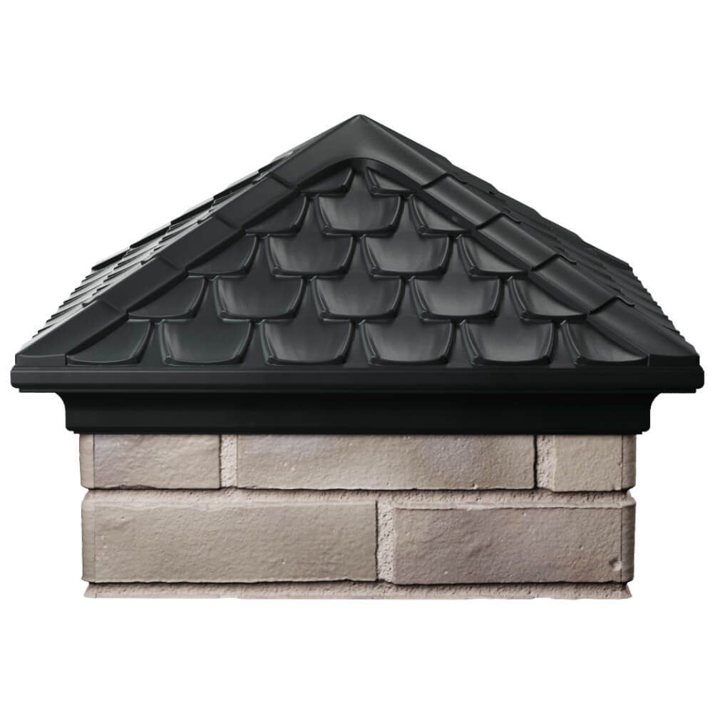 Колпак Zking Эльбрус Черный на столб 1.5х1.5 кирпича (385х385мм) Истра фото