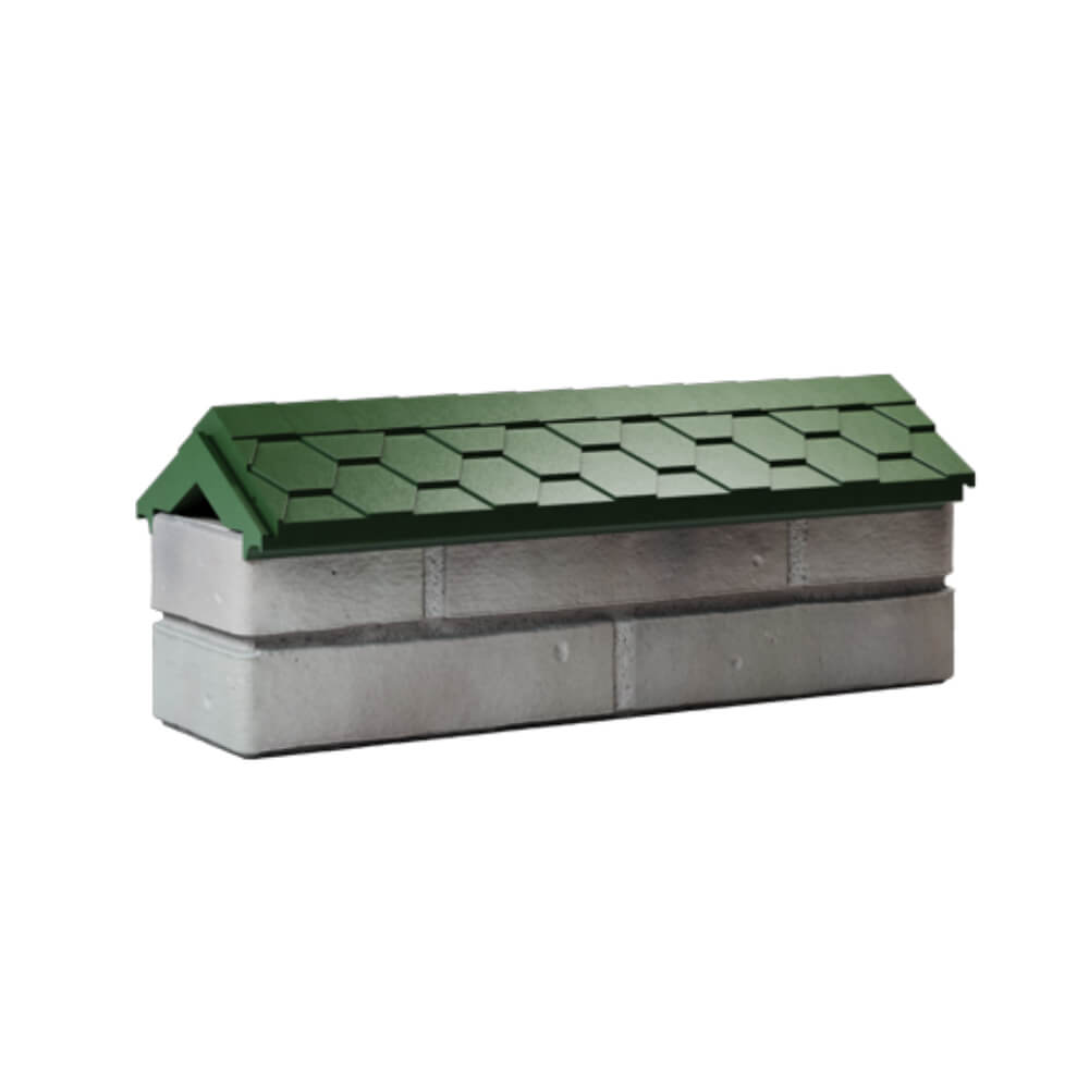 Парапет Zking Эверест Зеленый с посадкой на 0.5 кирпича (130мм) Истра фото